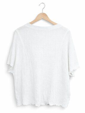 ZARA | White Dolman Sleeve Top – Women’s Large